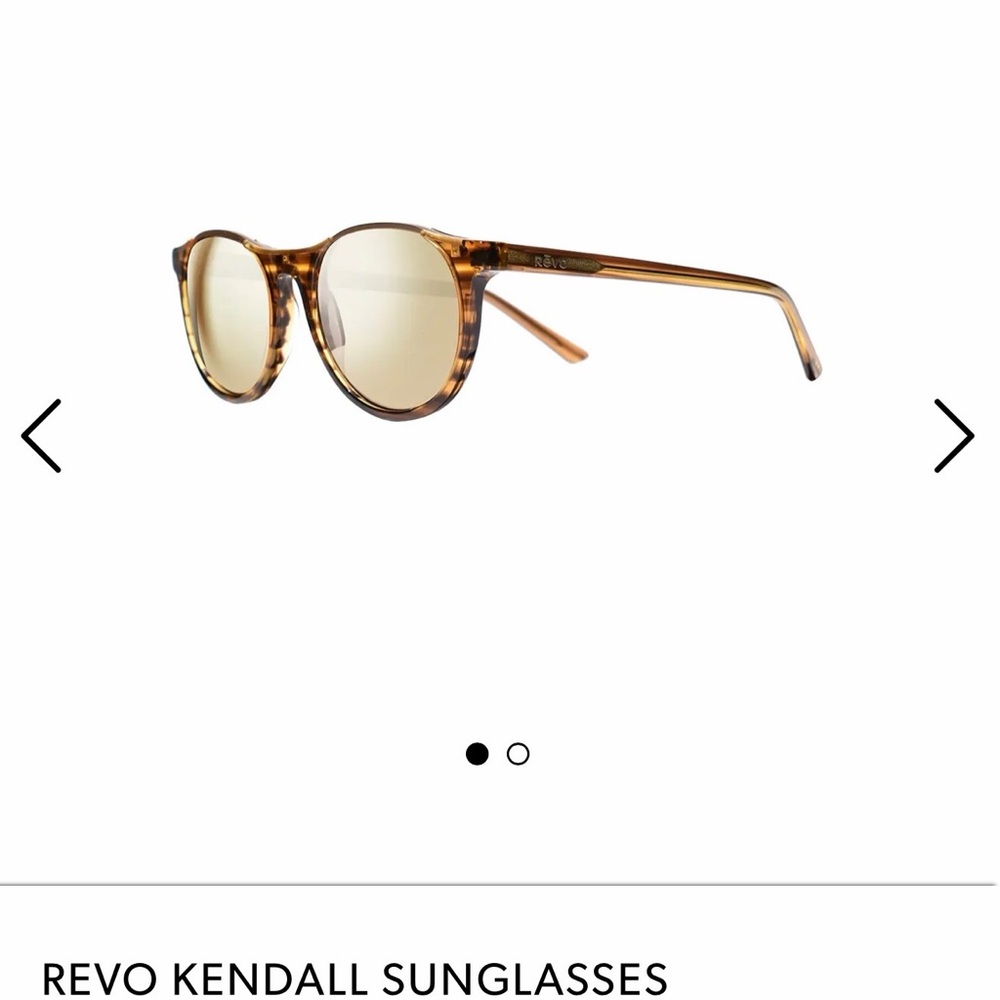 Revo Kendall Toole Sunglasses β Amber Horn / Champagne - Picture 2 of 6